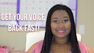 Lost Your Voice? 5 Quick Steps to Get Your Voice Back ASAP! ️
