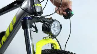 Waterproof 48V 12W LED electric bike Light With Horn