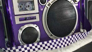 James' custom-painted JVC RC-550 vintage boombox