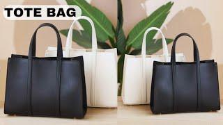 How to make a leather tote bag l beginners friendly tutorial