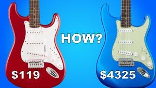 Squier VS Fender Custom Shop Stratocaster Comparison