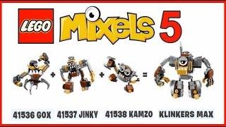 LEGO MIXELS SERIES 5 KLINKERS MAX 41536 GOX,41537 JINKY,41538 KAMZO Лего Миксели 5 серия КЛИНКЕРМАКС