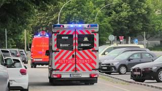 BF BERLINER TOR (RTW-C+GW1) berufsfeuerwehr hamburg rettungswagen im einsatzfahrt ambulance respond