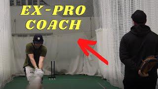 Ex-International Cricketer Coaches Winter Net Session | Precise Cricket