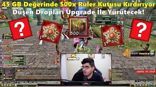 AOG | 45GB Değerinde 500x Ruler Kutusu Kırıp | Düşen Dropları Upgrade Yapıyor! | Knight Online