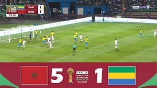 Maroc contre Gabon [5-1] | Éliminatoires AFCON 2025 | Résumé de Match !