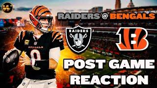 Bengals vs Raiders POSTGAME INSTANT REACTION