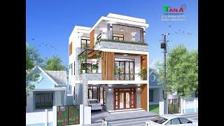 Mẫu nhà phố 2,5 tầng mái bằng HIỆN ĐẠI mặt tiền 7M THIẾT KẾ ĐẸP NHẤT TP Vinh Nghệ An