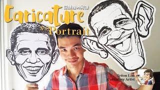 Caricature vs Portrait - by Triton Lim Artist