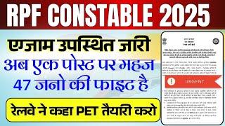 RPF Constable 2025 Attendance Out | RPF Constable Expected Cut Off 2025