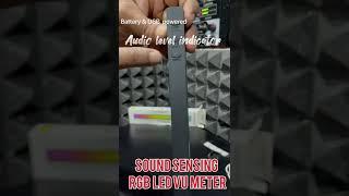 Sound Sensing RGB LED VU meter with battery and mic- Unboxing