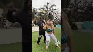 Trisha Paytas & Moses Hacmon dancing to celebrate 5 mil on Tiktok!