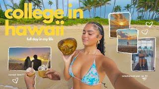 DAY IN MY LIFE IN HAWAII  | beach, gym, sunset, skincare routine & more | sophomore year ep. 04