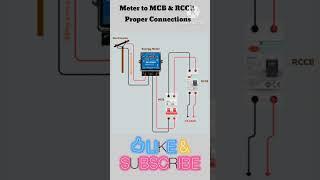 Meter to MCB & RCCB Proper Connections#Electrical#Engineering#Electrical#experts#