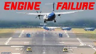 ENGINE FAILURE LANDING️ ATR-72 Has To Land With 1 PROP Engine in 30MPH Crosswind️