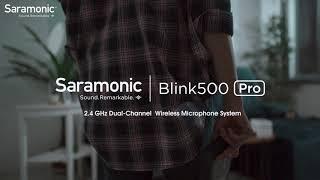 Saramonic New Arrival - Blink500 Pro Ultracompact  2.4 GHz Dual-Channel  Wireless Microphone System