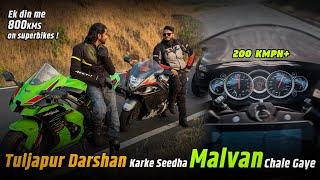 Riding Superbikes For 800kms In 18 Hours Was CRAZZYY From Tuljapur To Malvan