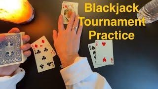 Blackjack Tournament Practice for Cruise Ship from a Non Expert ~ Unintentional ASMR Soft Spoken