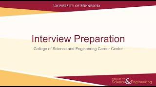 UMN CSE Interviewing Workshop