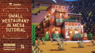 [Minecraft tutorial] Real architect's building base in Minecraft / small restaurant in mesa  #74