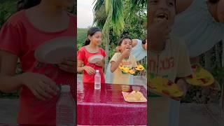 flip the bottle & eat panipuri #challange#short#viral#crazy fun team 