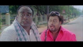 LIC Agent Sadhu Kokila Eating Head of All People | Zamana Kannada Movie Comedy Scene