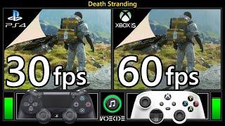 Death Stranding (PlayStation 4 vs Xbox Series S) Gameplay Comparison