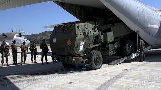 B-Roll: Marines load HIMARS into KC-130T