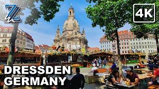 [4K] Walking in Dresden, Germany (with natural city sounds)