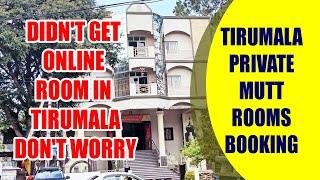 Tirumala Private Rooms Booking | Sri Pushpagiri Mutt | Very Close To Temple Rooms Tirumala/Tirupati