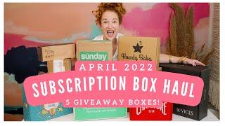 April Monthly Subscription Box Haul | Boxes You Need to Know About April 2022 | GIVEAWAYS + Coupons