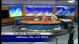 Zac plays the air banjo to end KRCG 13 Live at Noon August 1