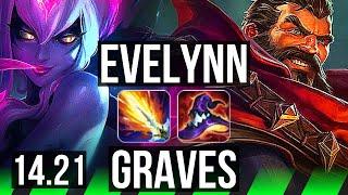 EVELYNN vs GRAVES (JGL) | Legendary | KR Master | 14.21