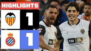 VALENCIA CF 1 - 1 RCD ESPANYOL I HIGHLIGHTS LALIGA EA SPORTS