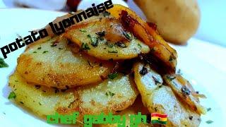 How to make potato lyonnaise.