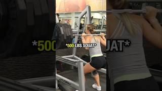 Girl Squatting Fake Weights in the Gym Prank!