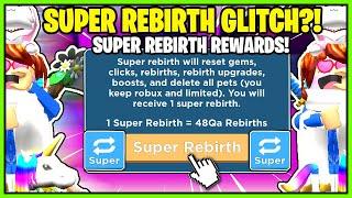 CLICKING CHAMPIONS SUPER REBIRTH GLITCH?! NEW SUPER REBIRTH SHOP! AND MUCH MORE! - ROBLOX