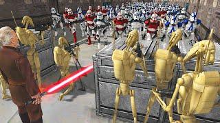 Can Droid Army Hold SHIP DEFENSES vs Clone Invasion!? - Men of War: Star Wars mod