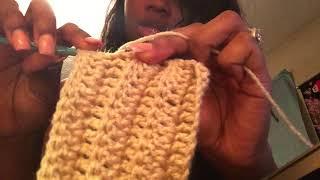 ASMR crocheting + whispering get to know me tag