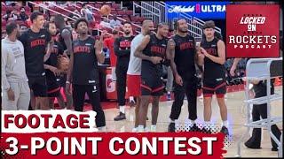 Reed Sheppard, Cam Whitmore & Jabari Smith Jr. 3-Point Contest | Houston Rockets Open Practice