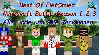 Best Of PietSmiet Minecraft Battle Season 1,2,3 - Alle Tode und Alle Reaktionen