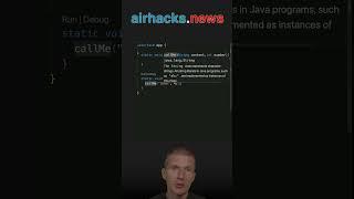 Parameters vs. Arguments #java #shorts #coding #airhacks