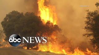 Record heat and wildfires force more evacuations in the West l GMA