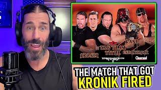 Stevie Richards on Kronik Getting FIRED After Wrestling Undertaker & Kane (WWF UNFORGIVEN 2001)