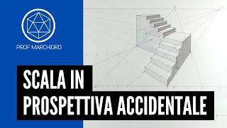 PROSPETTIVA ACCIDENTALE DI UNA SCALA