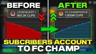 Helping MY SUBSCRIBER Reach FC CHAMPION in H2H - FC Mobile‼️