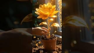 황금씨앗이 황금꽃으로 자라나 당신을 부자로 만든다.#goldworld #flower