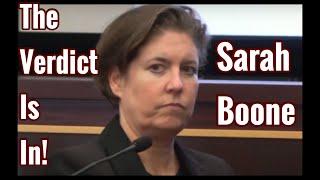 Sarah Boone | The Verdict Is In 