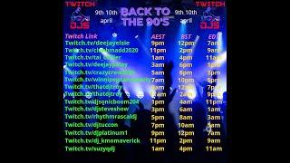 DJ Platinum Twitch DJs 90s Raid Train 10 April 2022