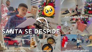 LLEGO SANTA CLAUS Y SE DESPIDE DE ALEJANDRO  Abriendo los regalos  Quebrando piñata🪅 Intercambio